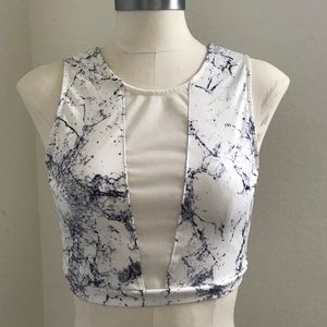 Marble Crop Top
